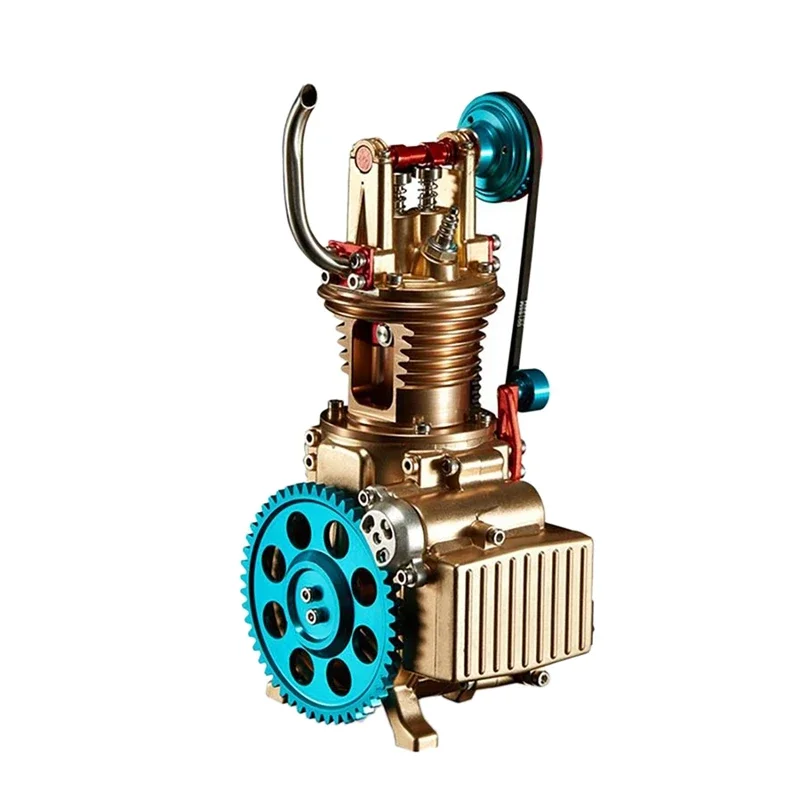 Moteur Stirling 16 Cylindres – Kit éducatif à Air Chaud – Modèle Oscillant – Acier Inoxydable – Cadeau Techno