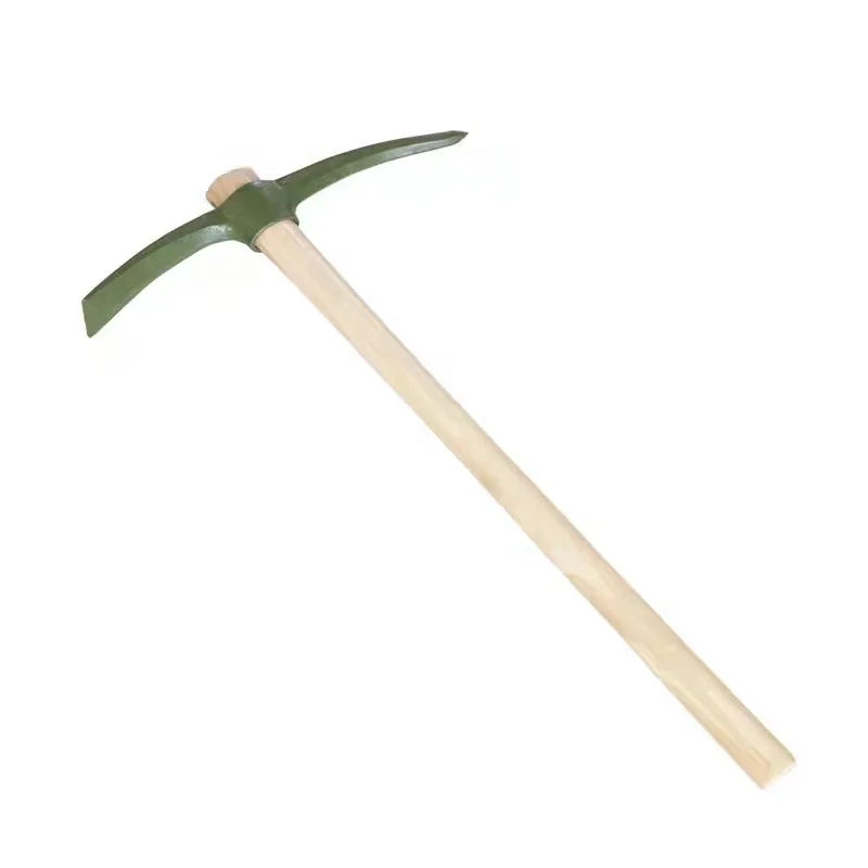 pick axe pickaxe mattock pick with wood handle mattock head pickaxe striking tool