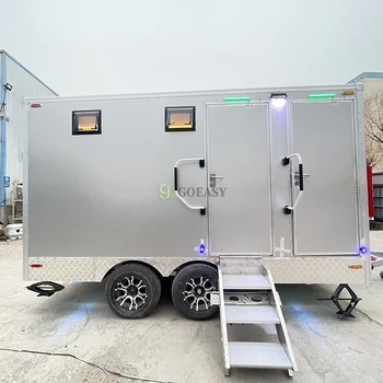 Goeasy Mobile WC Shower Toilet VIP Mobile Toilet Trailer Luxury Portable Restroom Trailers For Events