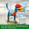 Dilofosaurio ecológico-3m (9.8ft) 4 movimientos