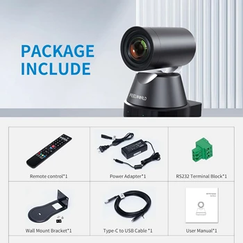 FEELWORLD Factory Direct 4K12X PTZ Camera Pro Broadcast System: 12X Optical Zoom/AI Tracking/IP Control/NDI/OEM Logo product image