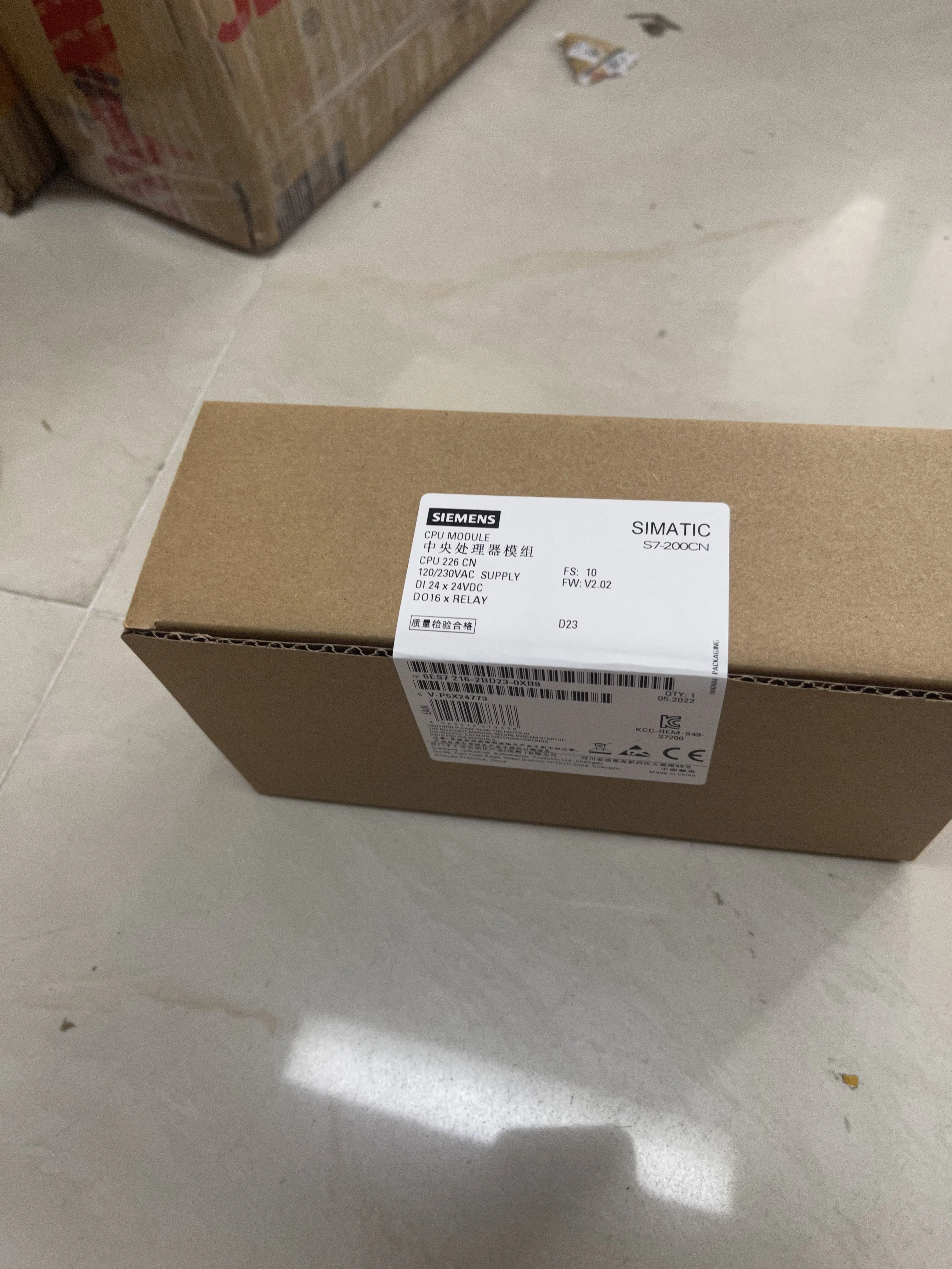 Siemens PLC CPU Module 6ES7216-2BD23-0XB8