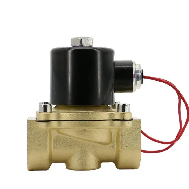 3/4 DC 12V Normaal Open Messing Elektrische Magneetventiel voor Water Lucht Gas