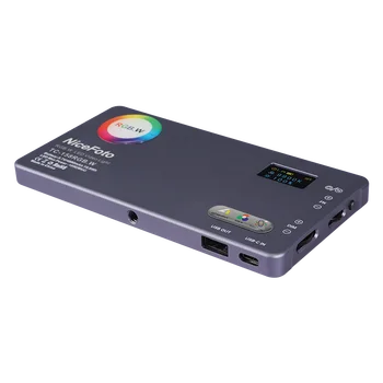 TC-158RGB.W NiceFoto 10W RGB LED Video Light Built-in Rechargeable Battery Camera Video Fill Light detail image