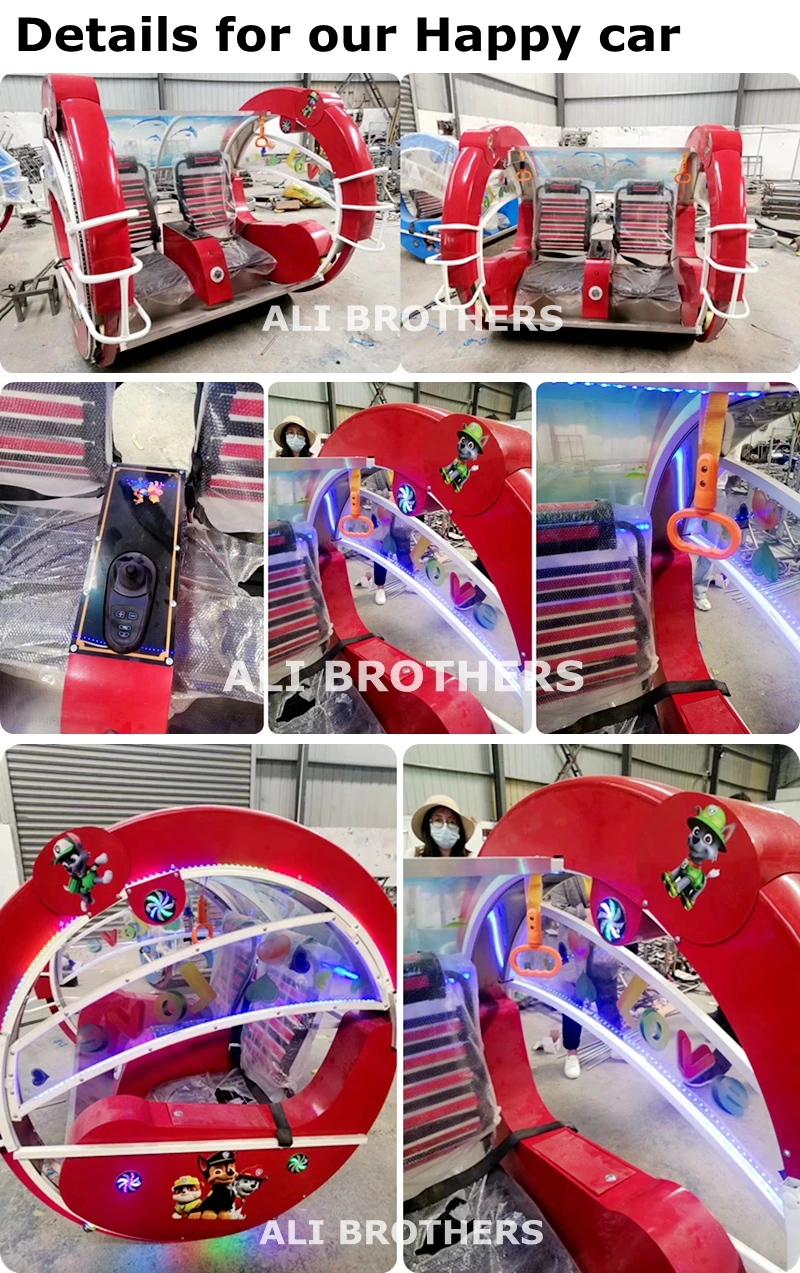 Rotation Rolling Ride Rocking Bus Le Bar Rides Children Amusement Bars