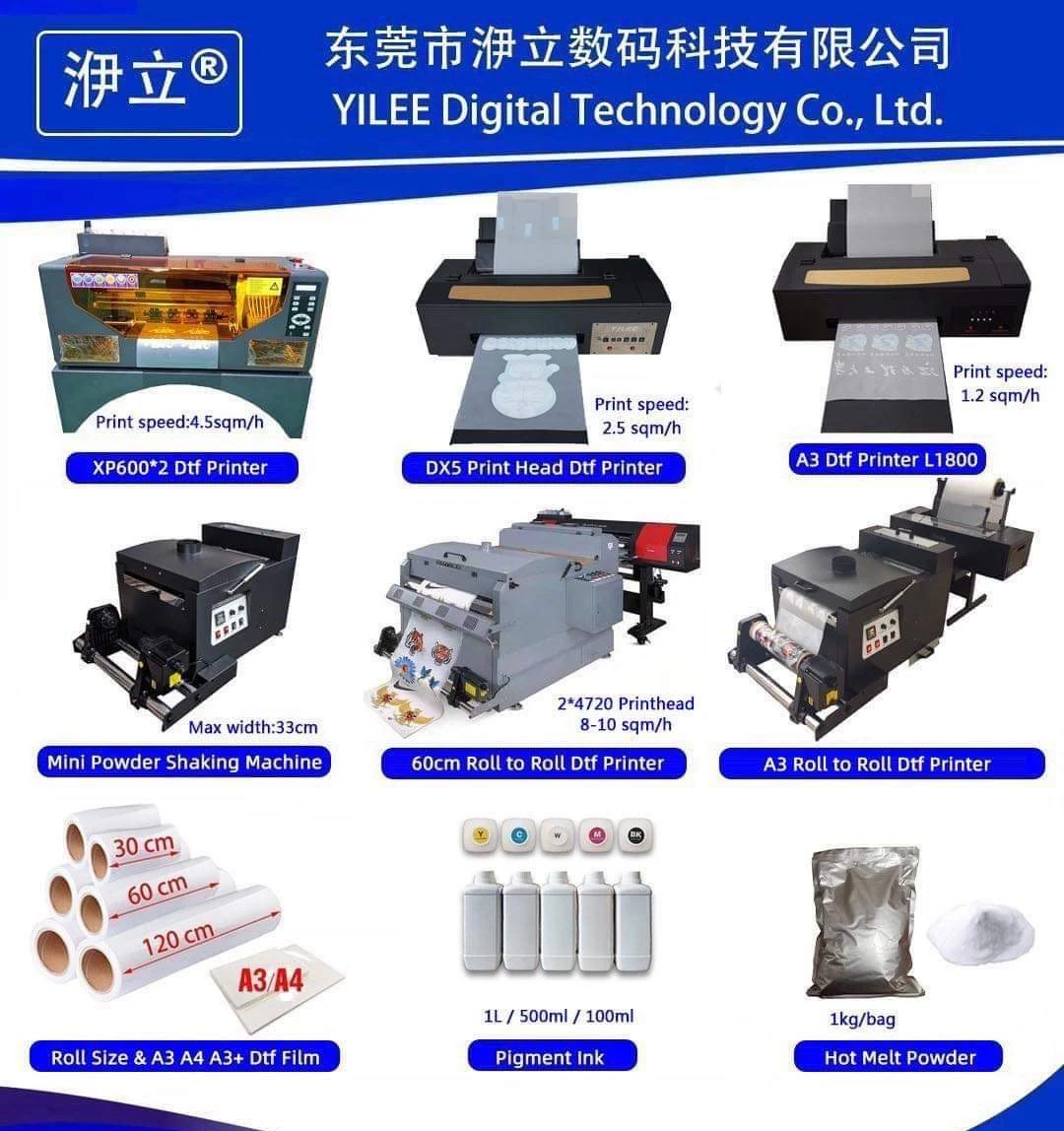 A3 DTF Printer DX5 for T-Shirt Printing | Semi-Automatic Digital