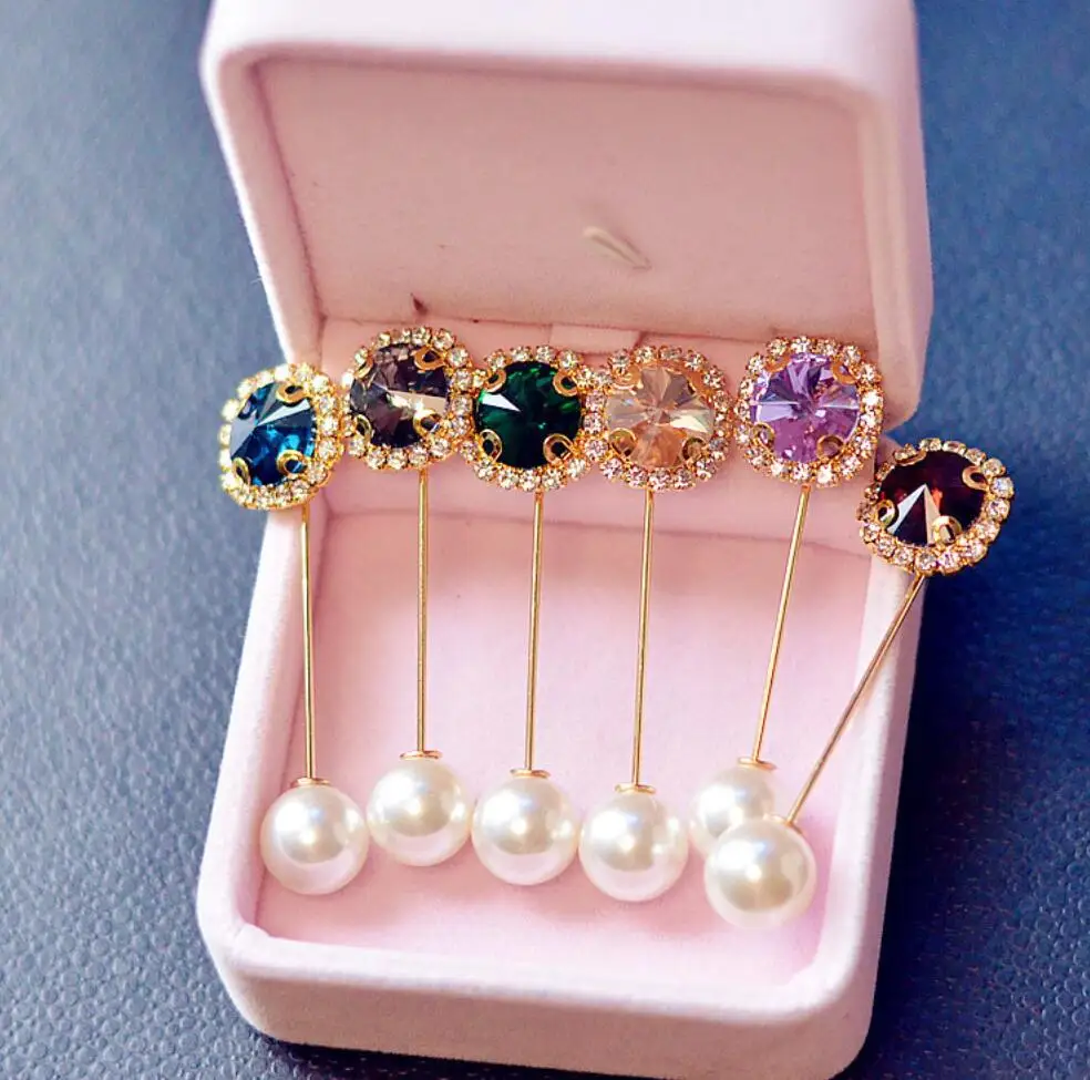 mix color pearl hijab pins muslim