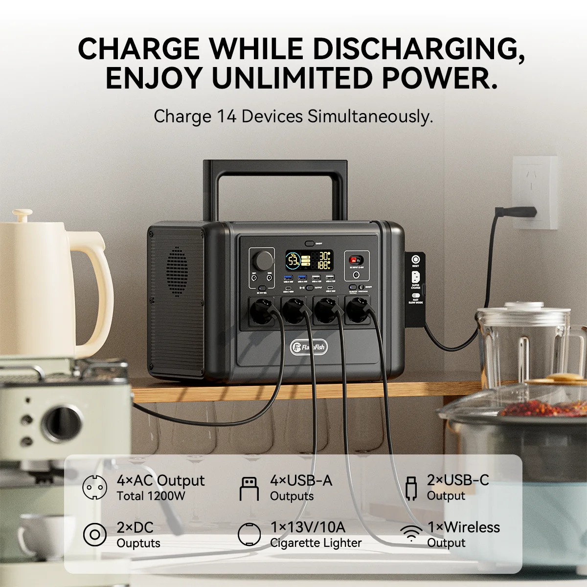 Cheap Power Station 1000W Portable Charger for Camping - Main Image