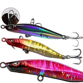 1 OUTKIT 1Pcs Metal Jigbait Spinning Lure 10g-22g Sea Fishing Saltwater Fish Bait Trolling Jigging Wobbler Laser Cover – Metal Jig – view 2