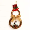 Snowman Rattan Wreath