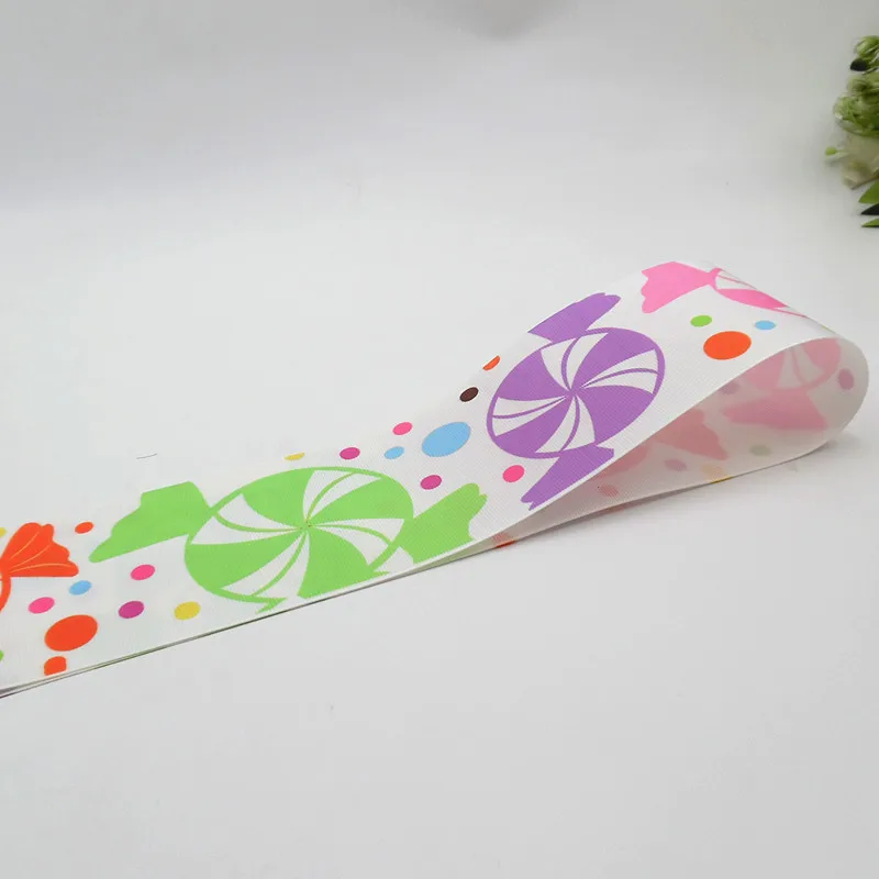 Factory Custom Printed Grosgrain Ribbon  Webbing Satin Bows Digital Printing Ribbon