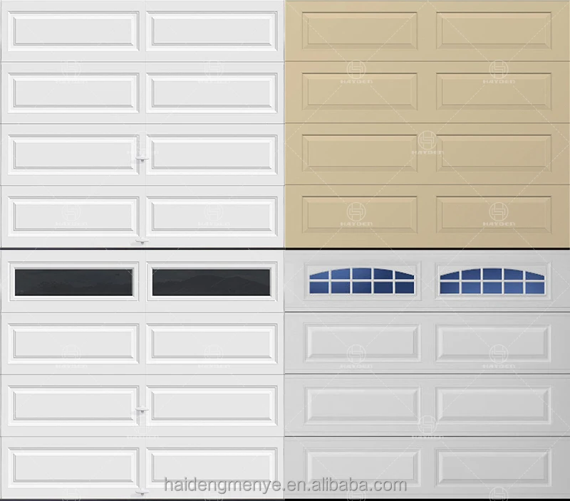 Classic Chequer Pattern Automatic Sectional Garage Door Buy Garage