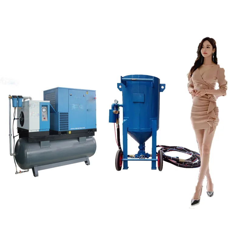 Small Size Mini Sand Blaster, Shot Blaster with Sanlaster Gun, Glass Beads Abrasive Blaster Wet Blast Cabinet