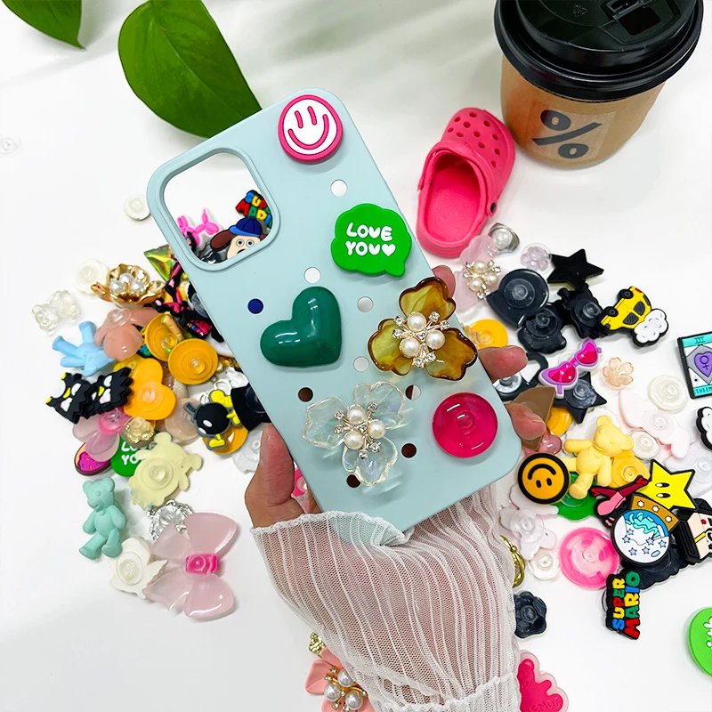 High Quality Silicone Mobile Cell Phone Cases With Holes Diy Phone Case