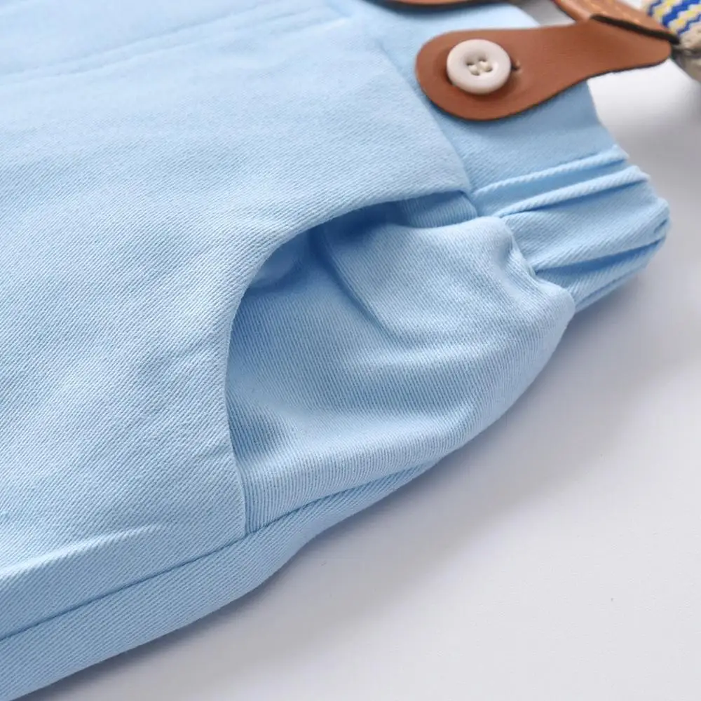 Модные стильные детские повседневные брюки джентльменские подтяжки Детские хлопковые для