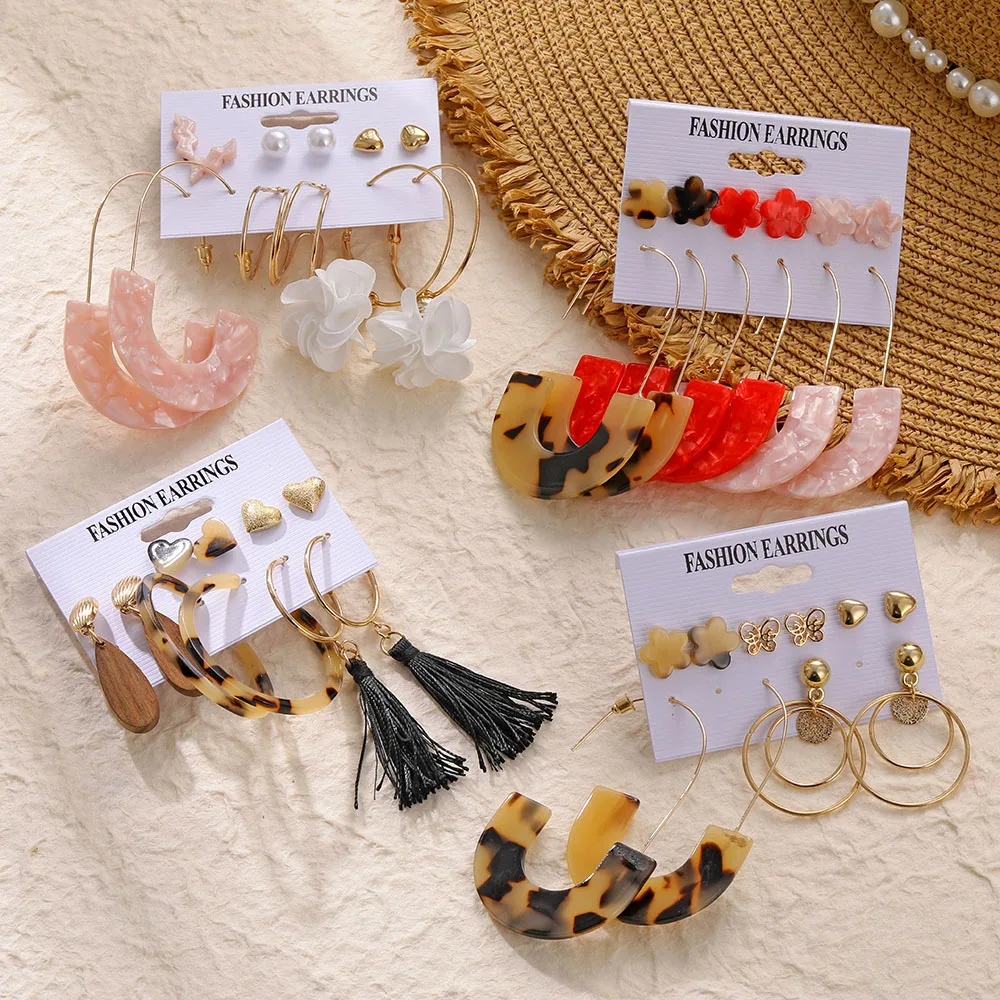 Boho Earrings Tassel Earrings Set KISSWIFE Fashion Jewelry Boho