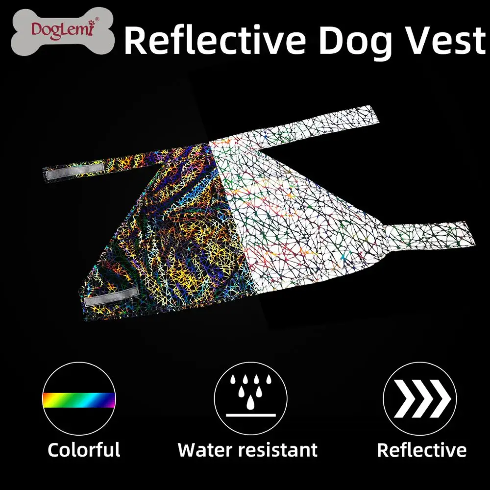 Пользовательские Собака светоотражающий жилет высокое качество, полиэстер безопасности собака жилеты