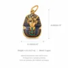 No 9 mask pendant Gold