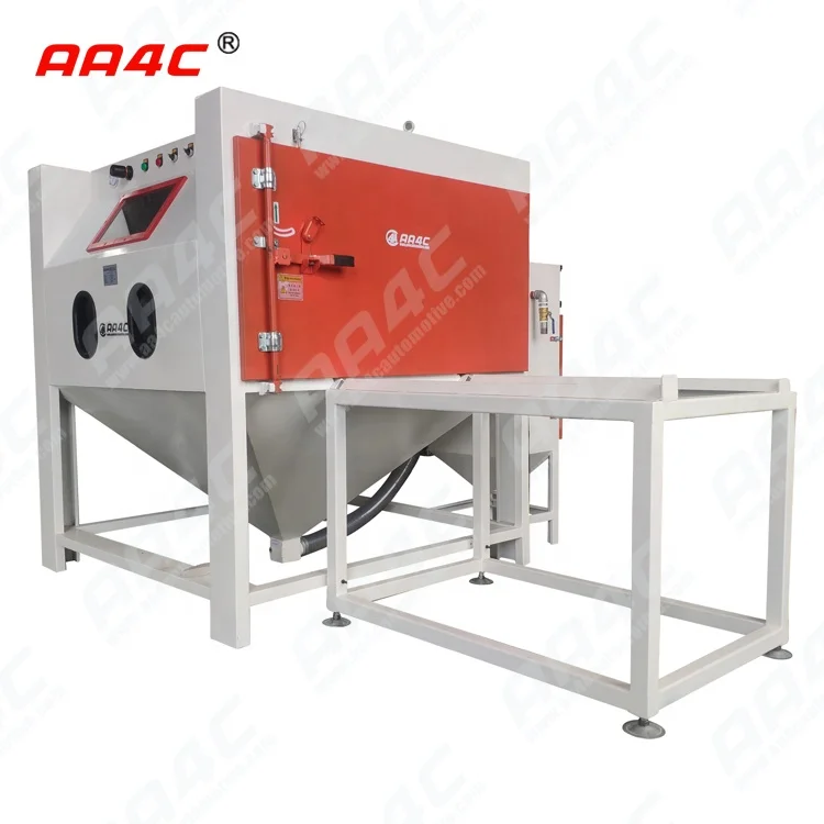 AA4C Customized Heavy Duty Big Size Derusting Rust Removal Polishing Shot Blasting  Sandblast Cabinet