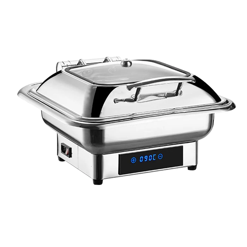 Stainless Steel Chafing Dish Set With Electric Or Fuel Heater Chafing