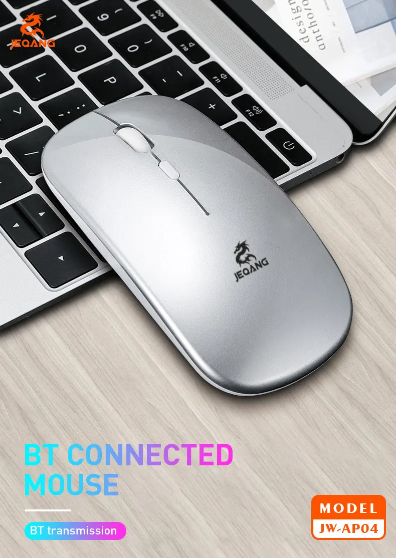 Jeqang Portable  Optical Mouse Mini Gaming Mouse with Battery Power for Laptop/Office Use in Stock