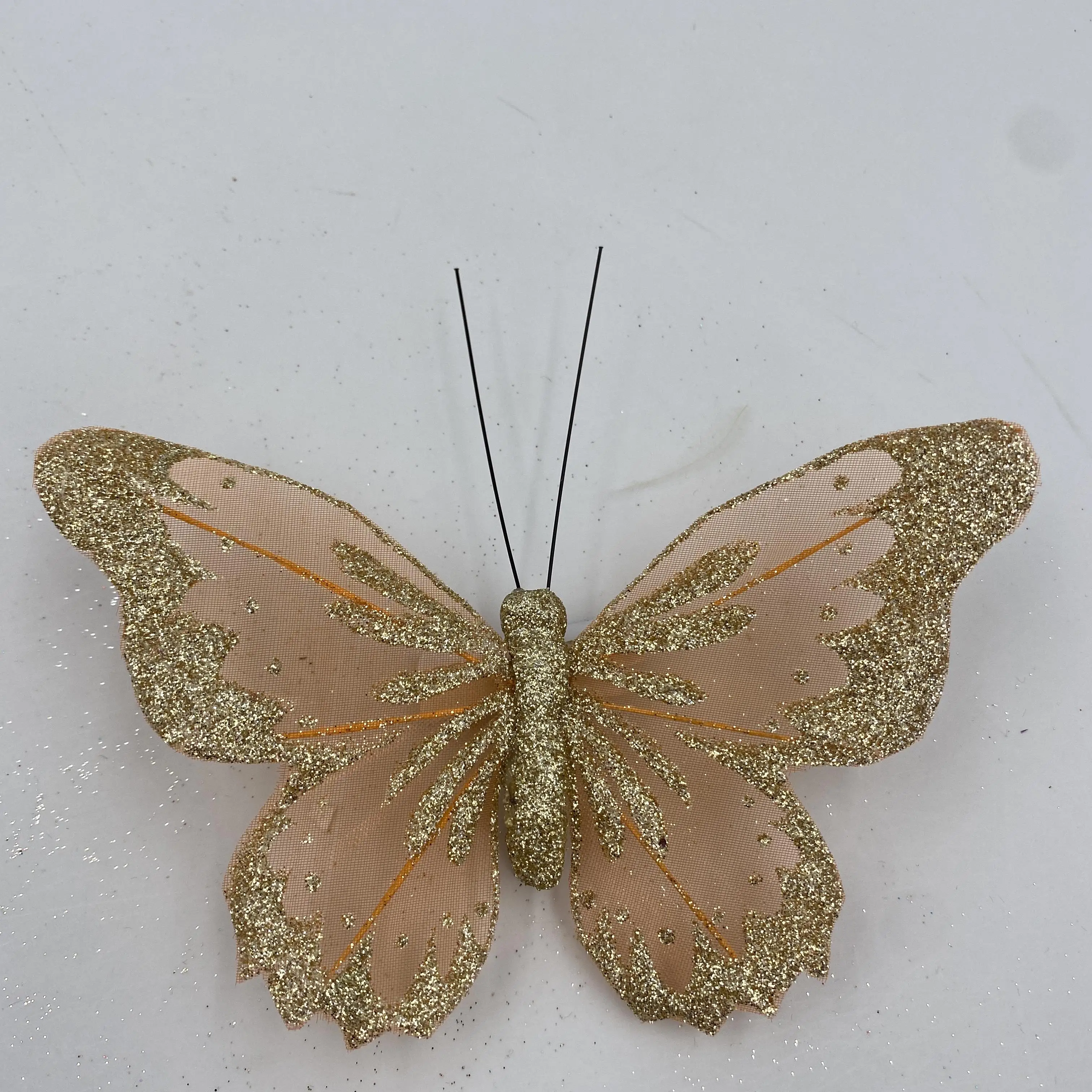 Blue Gradient Butterfly With Clip for Wedding Multi Color Butterflies Festival Decoration Wholesale