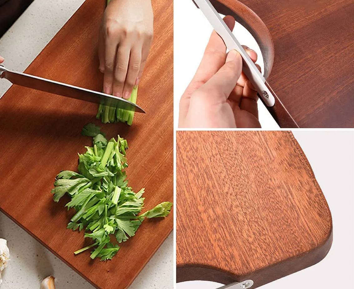 Natural Iron Wood Classy Universal Wooden Antimildew Cutting Board Non