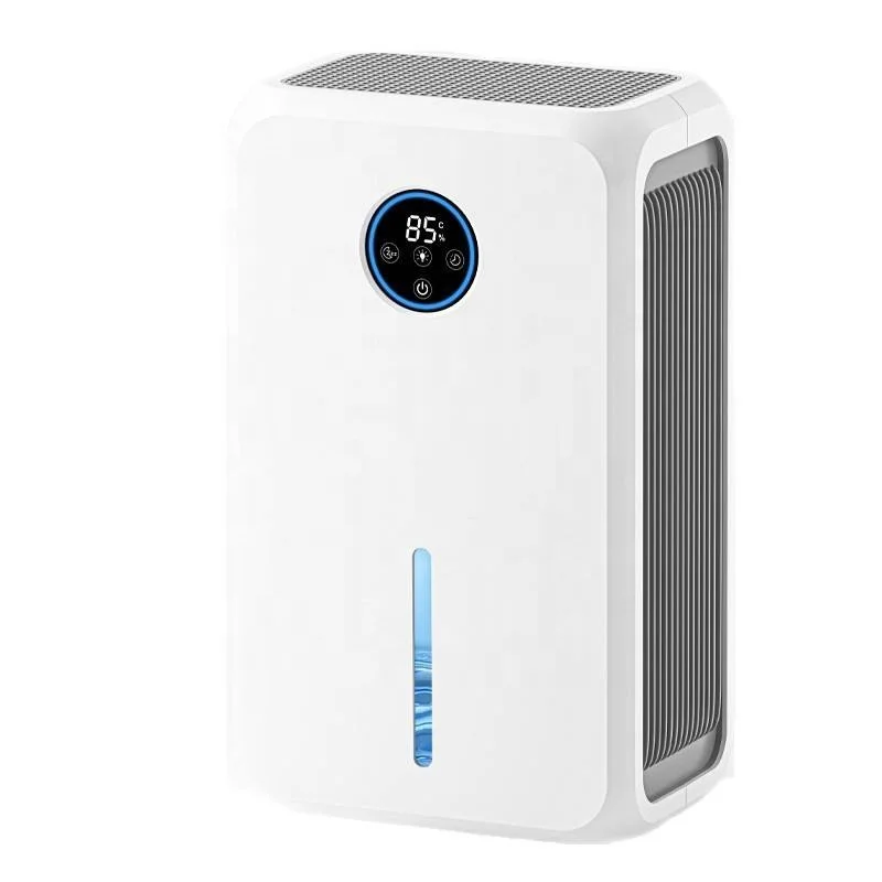 Compact Desktop Dehumidifier with Smart Touch Controls Blue Ambient Light Efficient Moisture Removal for Bedroom Office 5
