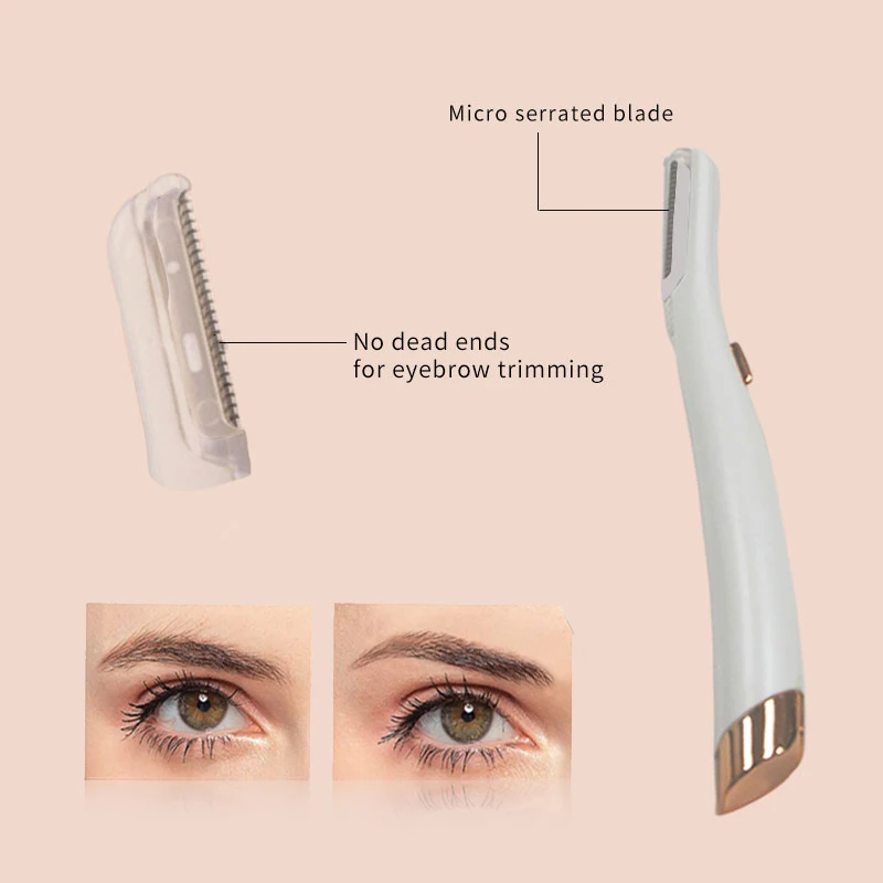 Woman Led Light Hair Trimmer Painless Women Trimming Eyebrows Cut