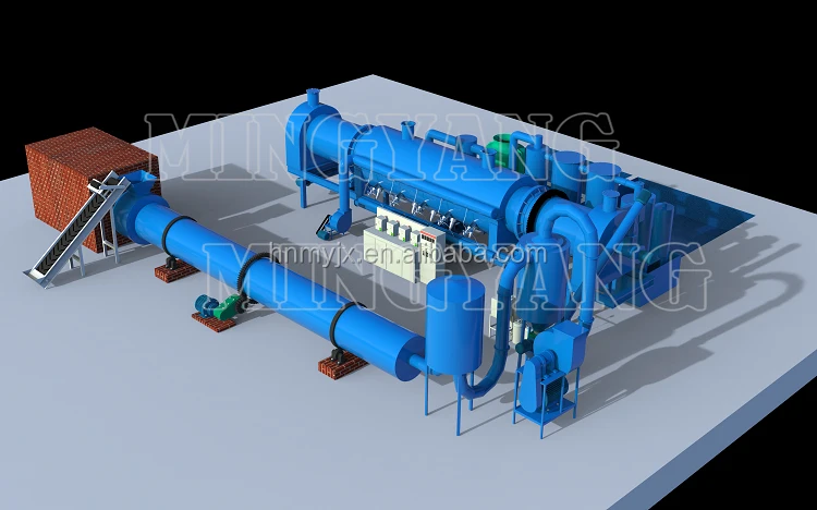 rotary drum carbonization stove 