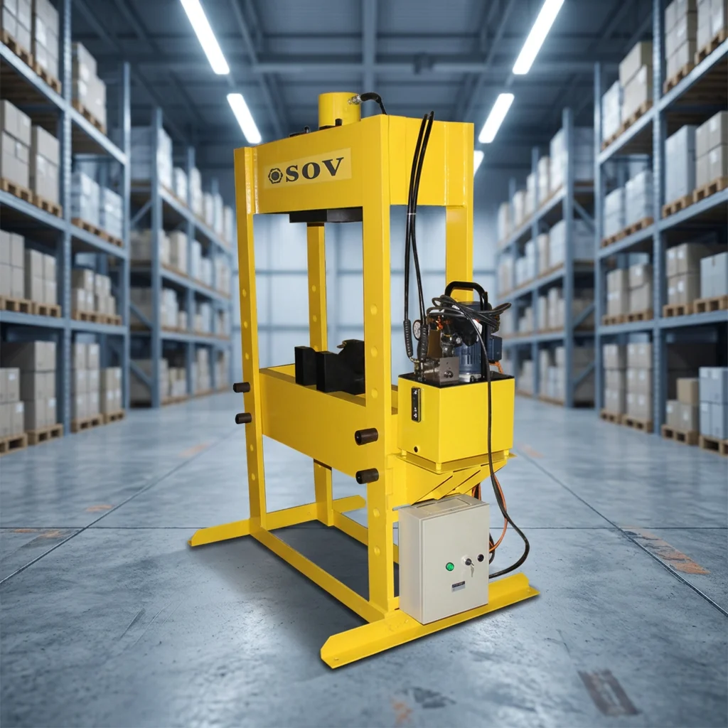 Manual Operated Hydraulic Press 50TON Hydraulic Deep Drawing Press H Frame Gantry Type China Factory ENERPAC Same VLP-506ZE5C
