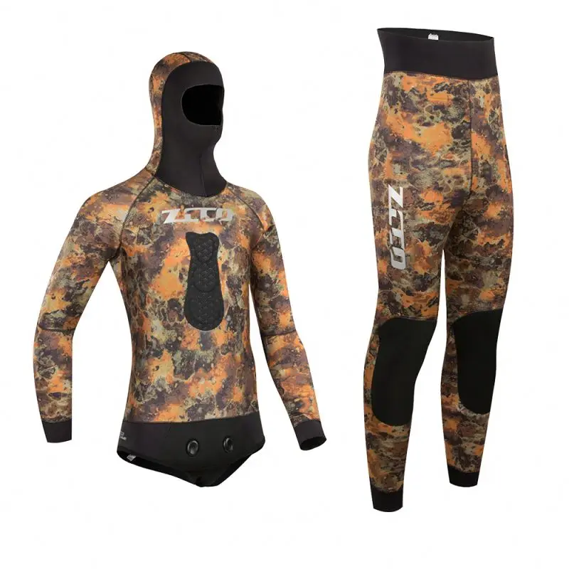 1 мм 5 мм Камуфляжный мужской и женский Камуфляжный гидрокостюм для подводной охоты неопреновый гидрокостюм для кемпинга
