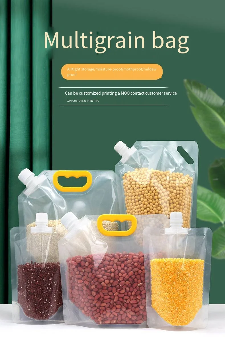 Multi-grain storage sealed bag Multi-grain Food grade hand suction bag household rice packaging bag supplier