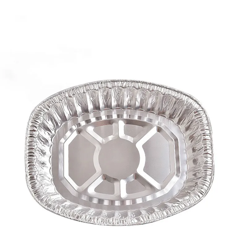 6500ml Oval Foil Trays Grill Catering Aluminum Foil Pans