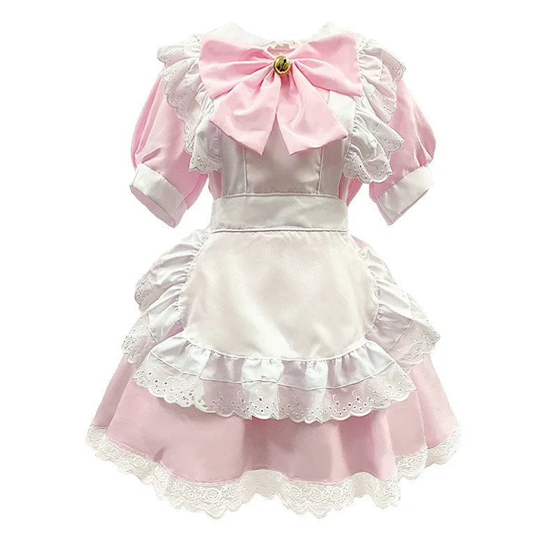 pastel pink maid dress Amazon.com: Wannsee Anime French Maid Apron Lolita Fancy Dress Cosplay Costume Furry Cat Ear Gloves Socks set(Pink S): Clothing, Shoes & Jewelry