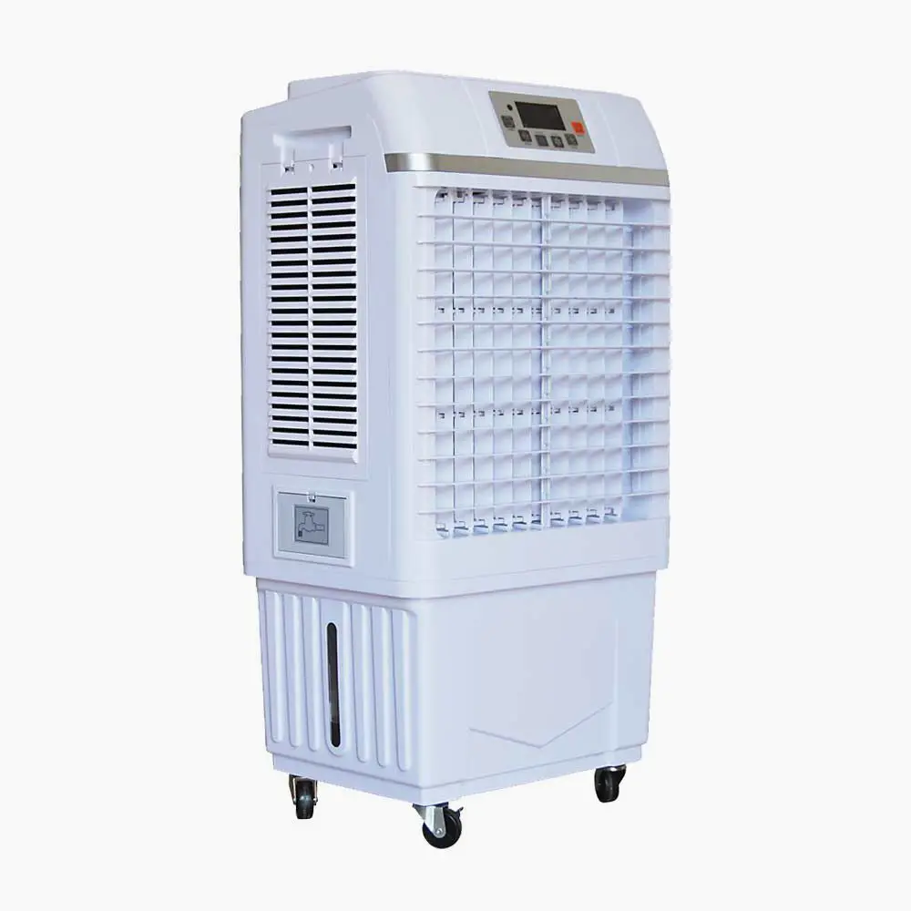 Remote control no fluorine pollution air cooler with fan and LED light 30000m3/h