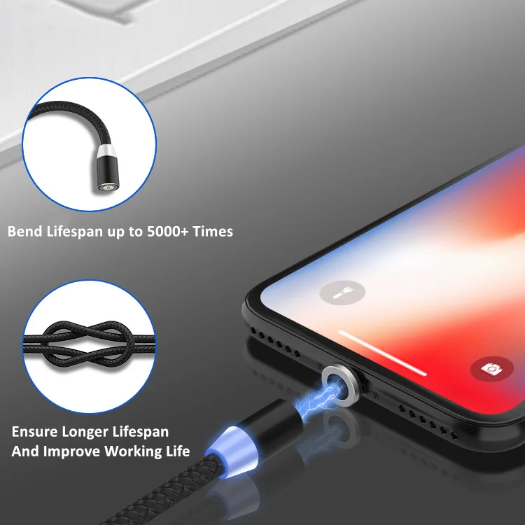 Супер зарядный кабель 6 футов зарядный кабель зарядное устройство провода многофункциональная линия передачи данных Магнитный зарядный кабель