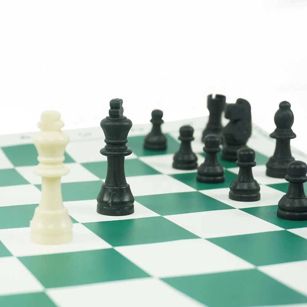 Набор шахматных игр легко взять с собой, черно-белые турнирные предметы в зеленой холщовой сумке для путешествий, оптовая продажа