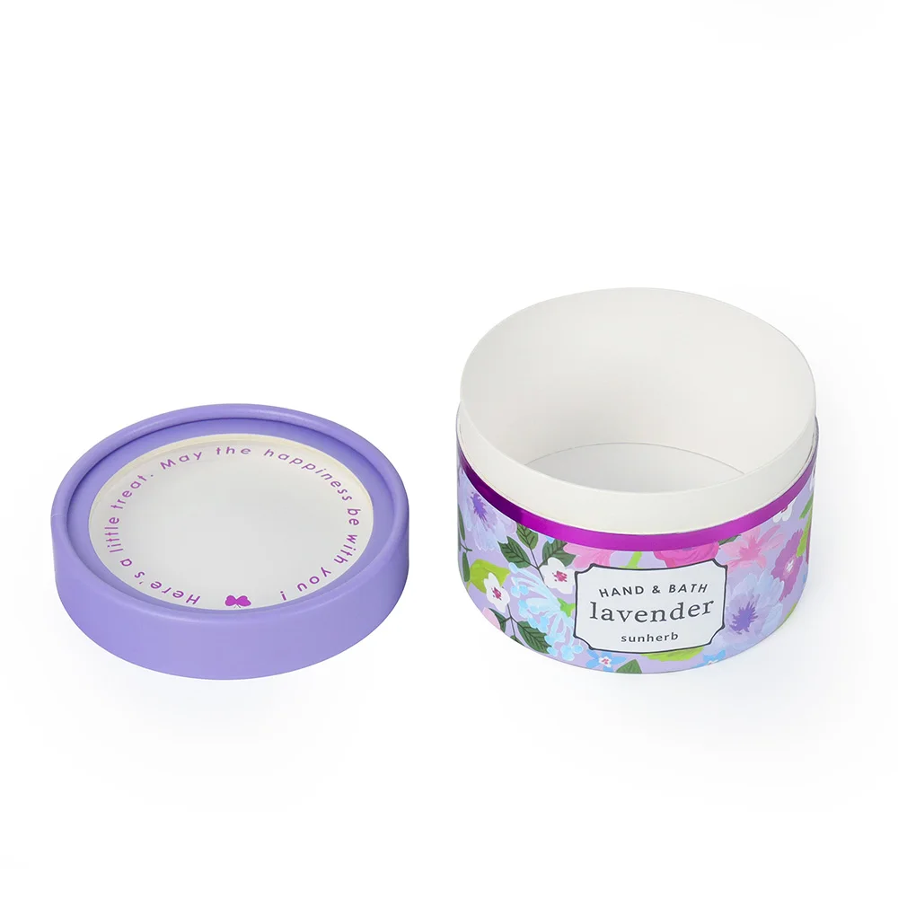 Factory Cylindrical Packaging Box with Window Paper Tube Gift Box PVC Patch Small Handicraft Printing Round Paper Can Packaging