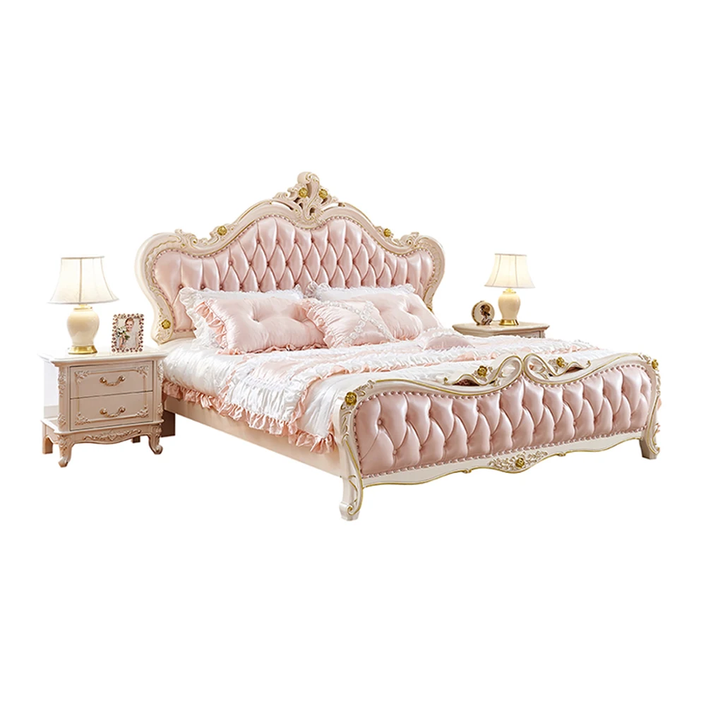Oem Pink Princess Design Bedroom Furniture King Size Bed Leather Soft Bed Buy King Bed Princess Bed Bedroom Furniture Product On Alibaba Com