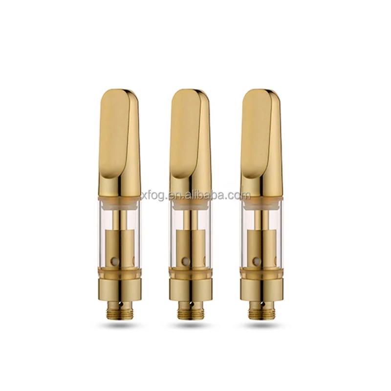 Gold Glass Ceramic Cartridge Empty Cbd Vape Pen Systems Cbd Oil Cartridge