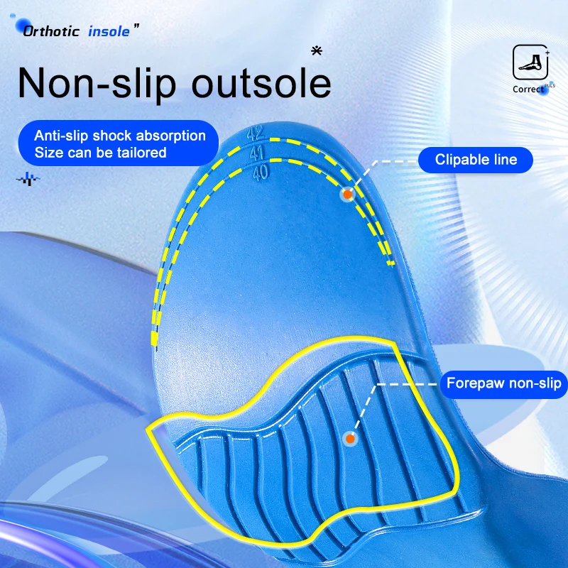 Cheap Style Flat Foot Correction Insole, Arch Pad for Men and Women, High Arch Support, Flat Collapse Eversion Corrective Insert