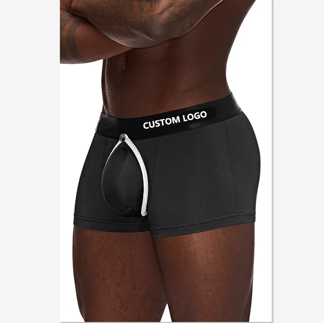 PATON Pad Pouch Covering High-cut Legs and a Branded Satin Finished  Waistband Helmet Trunks Shorts Penis Boxer Briefs Underwear