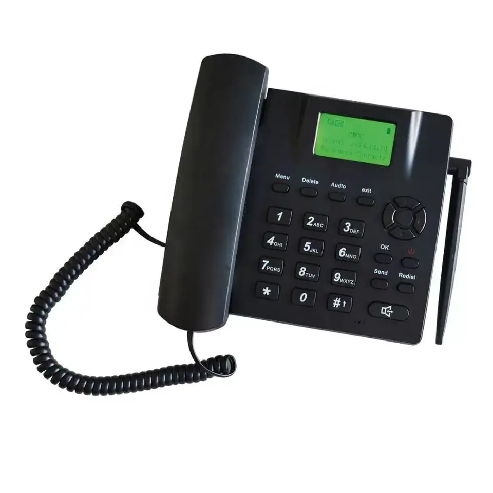 Teléfono inalámbrico de escritorio, soporte GSM 850/900/1800/1900MHZ,  Tarjeta SIM Dual, teléfono inalámbrico fijo