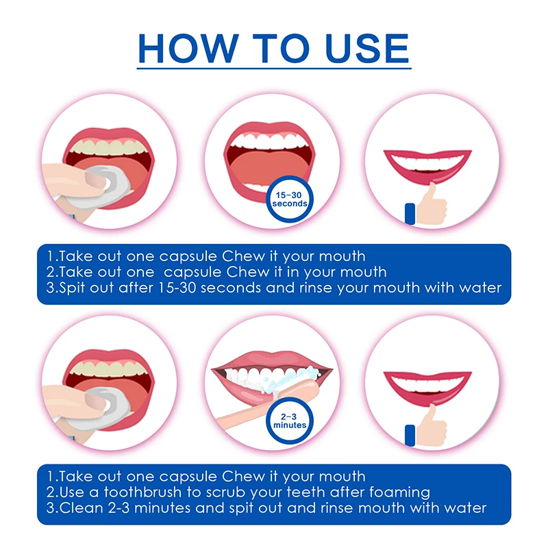 bad breath remover teeth stains clean fresh breath oral care concentrated dental toothpaste mouthwash tablet
