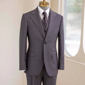 Haute Couture Men's Wedding Suit 100% Wool 120-150 Super British Fabric Single Breasted Design Bespoke Pant Coat High Quality