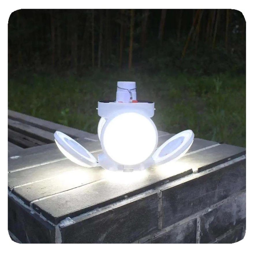 Home Remodeling Custom BAHE Energy Saving Multifunction Solar Camping Lantern Portable Foldable UFO Ball Bulb LED Light for Night Market