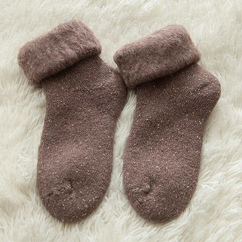 Warm Winter Thick Soft Plush Fluffy Fleece Lined Fuzzy Socks Indoor Bed  Sofa Sleep Floor Socks for Women - Main Image