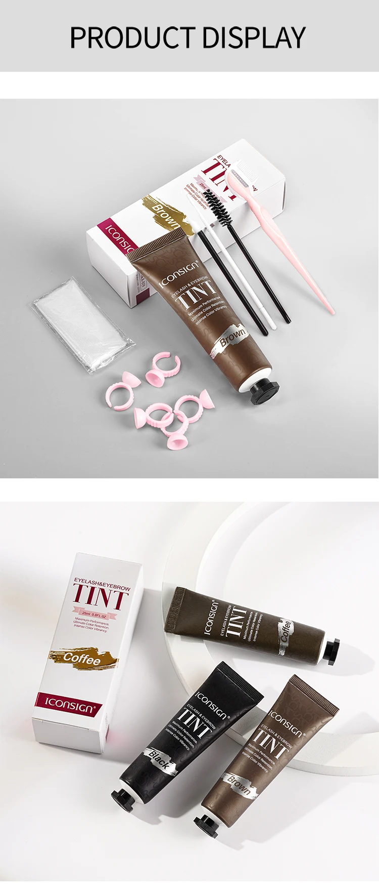ICONSIGN 25ml Premixed No Need Developer Lash Dye 2in1 Hybrid Brow ...