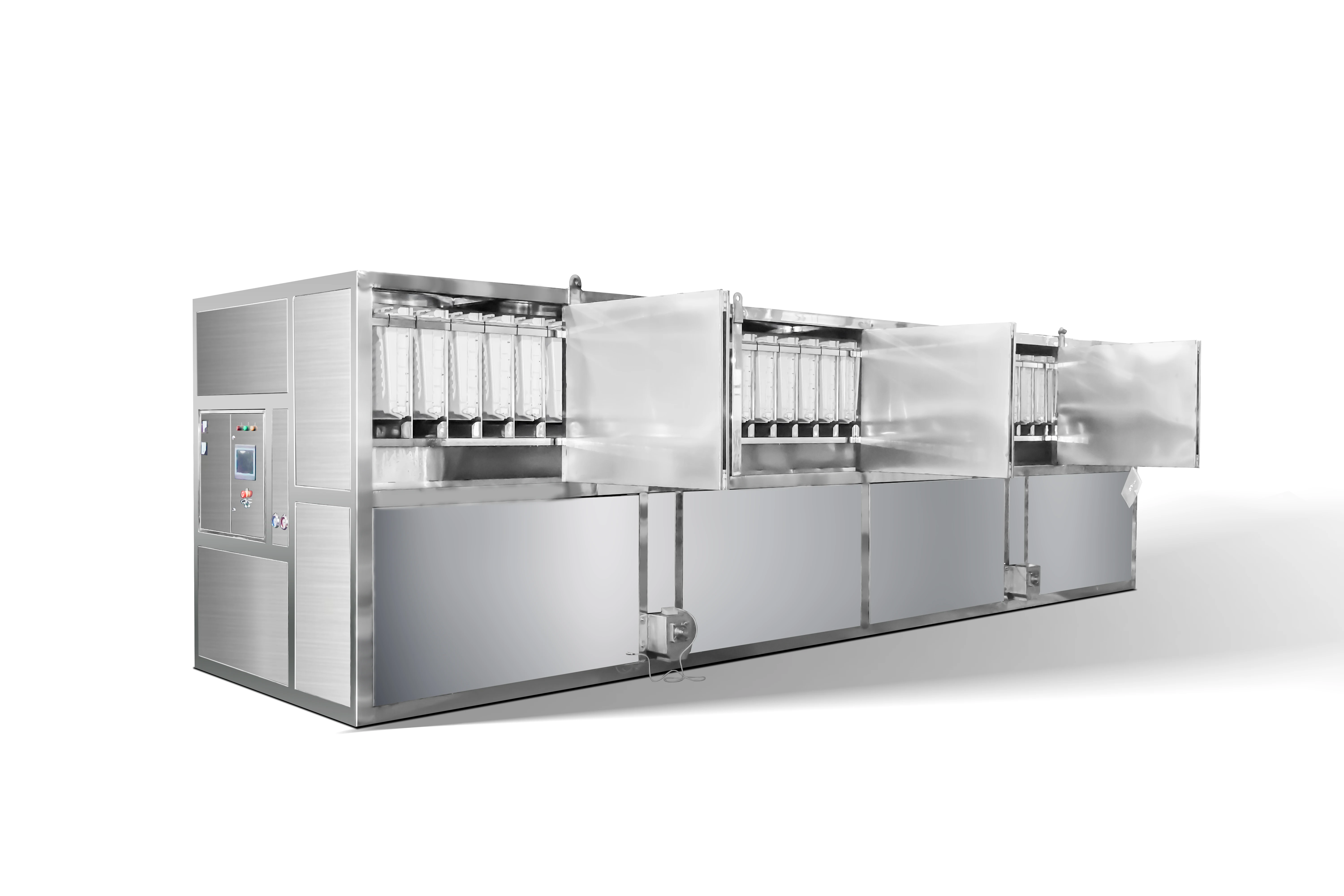 1Ton Tube Ice Machine with 500kg Ice Storage 4.6KW Industrial R404a/R22 Ice Tube Maker